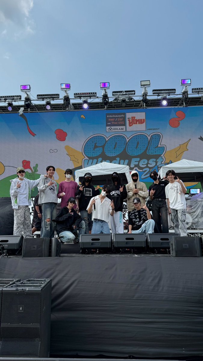 BUS_SONRAY's tweet photo. Hello! COOL WINDY FEST 2024 
วันนี้เตรียมมาเจอกันได้เลย ~

เนื่องจาก MARCKRIS ติดภารกิจทางการศึกษา จึงไม่สามารถมาร่วม Soundcheck ในวันนี้ได้ครับ

#COOLWindyFest2024xBUS
#COOLWindyFest2024 #POPOUTLOUD
#เทศกาลดนตรีรับลมหนาว #coolfahrenheit
#BUSbecauseofyouishine https://t.co/azK9i3wrkf
