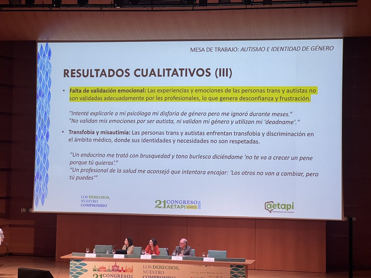 nabi_onandia's tweet photo. La mesa de #Autismo e #IdentidadGenero de @AETAPI saca unas conclusiones que solo cabe escuchar con mucho respeto y ponernos las pilas como sociedad y como profesionales! Que en pleno sXXI todavía estemos así… https://t.co/nHy9TH7yN6
