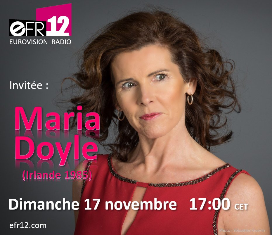 EFR12Radio's tweet photo. ✨ Interview ce dimanche à 17h - en français
Notre invitée : Maria Doyle ! 😊
#MariaDoyle #eurovision https://t.co/6KdniqY9dQ