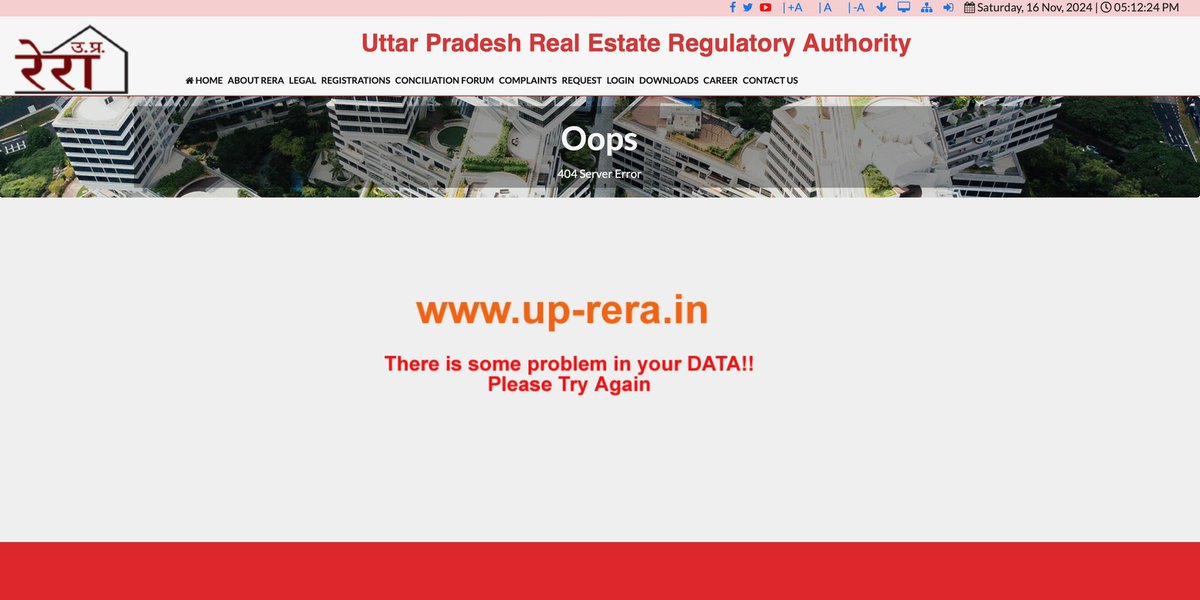 rishabh0201's tweet photo. @UPRERAofficial I’m unable to file my conciliation form online. Seeing the error, I wonder if this is designed to cause inconvenience? What do you mean by some error? Filled the form in your website? If there’s any error, atleast be specific? What is with error? 
@myogiadityanath https://t.co/zNxQavASGy