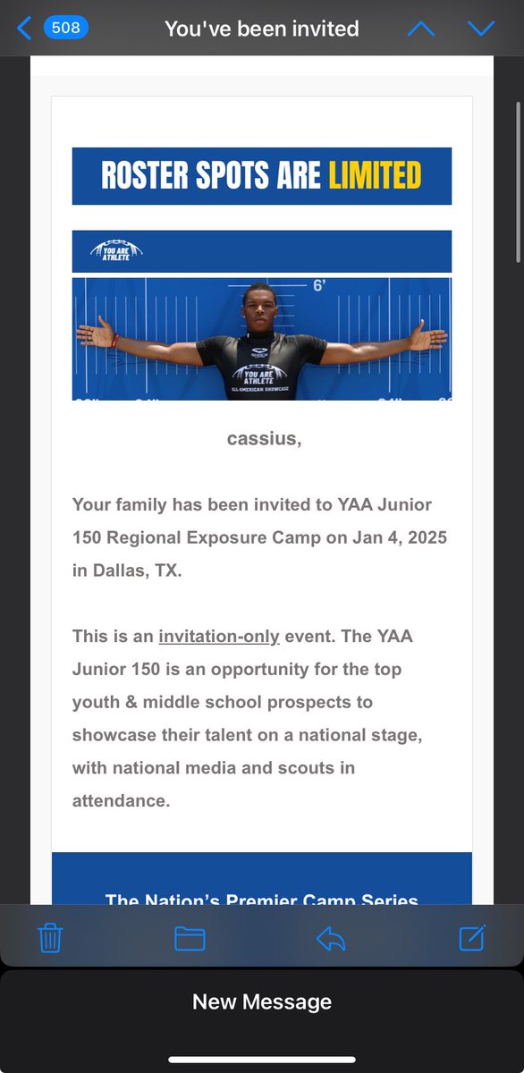 glad to receive this invite from <a href="/youareathlete/">You Are Athlete</a>