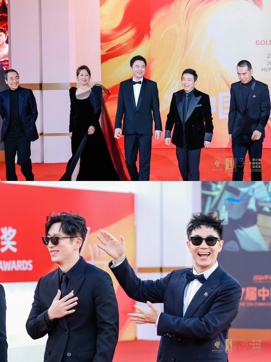 The live shots of male celebrities on the red carpet of the 37th #GoldenRoosterAwards are here! They are all so handsome, and we look forward to their good news!