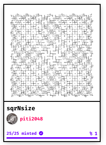 piti2048's tweet photo. @fx_hash_ All iterations completed... many many thanks to everyone!!! π
#creativecoding #p5js #genart #penplotter #plotter #idraw #nft #nftart #twitterplotter https://t.co/cCHrDlTVMz