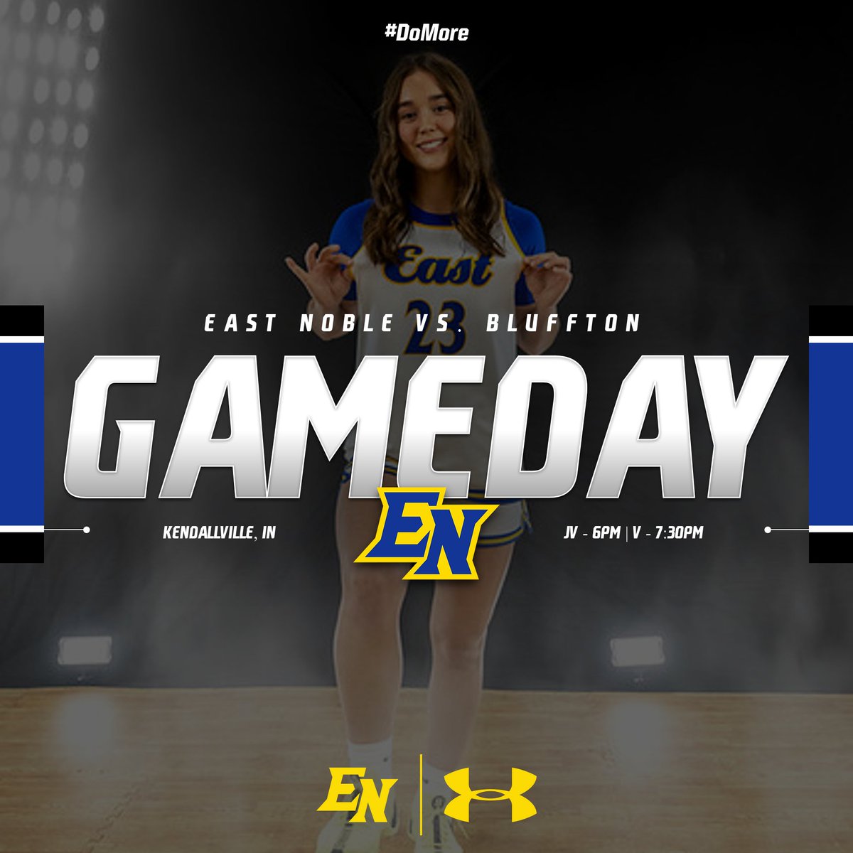 Gameday #3‼️

📍: The Big Blue Pit🔵🟡
⚔️: Bluffton (2-0)
⏰: JV @ 6 | V to follow!