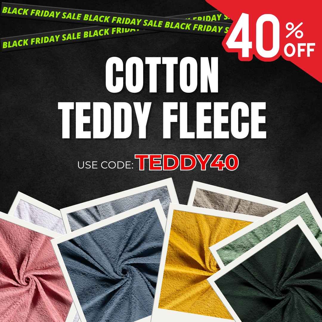 PoundFabrics's tweet photo. 🚨 40% OFF TEDDY FLEECE! 🚨 

Use code 'TEDDY40' at checkout! 🔥

Shop now: https://t.co/RkYTiLhE9p

#poundfabrics #blackfriday  #TeddyFleece #FabricSale #WaterProofFabrics #SewingDeals #FabricShop #TextileTrends #PinkWaffle #DiscountFabrics #SewingCommunity #Sewing #Sew #cotton https://t.co/zPWdW9URp5