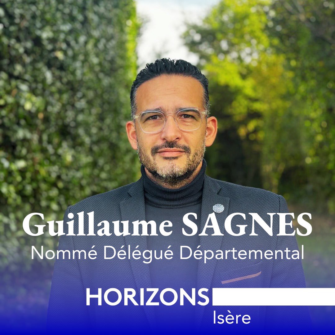 « Engagé depuis 2021 chez <a href="/HorizonsLeParti/">Horizons</a>, j’entends poursuivre en #isere le développement de notre parti, avec une attention particulière à l’ancrage local, à l’égalité 🚺/🚹 et à la place des jeunes. 
Ensemble, bâtissons une France plus forte, plus juste et plus durable »