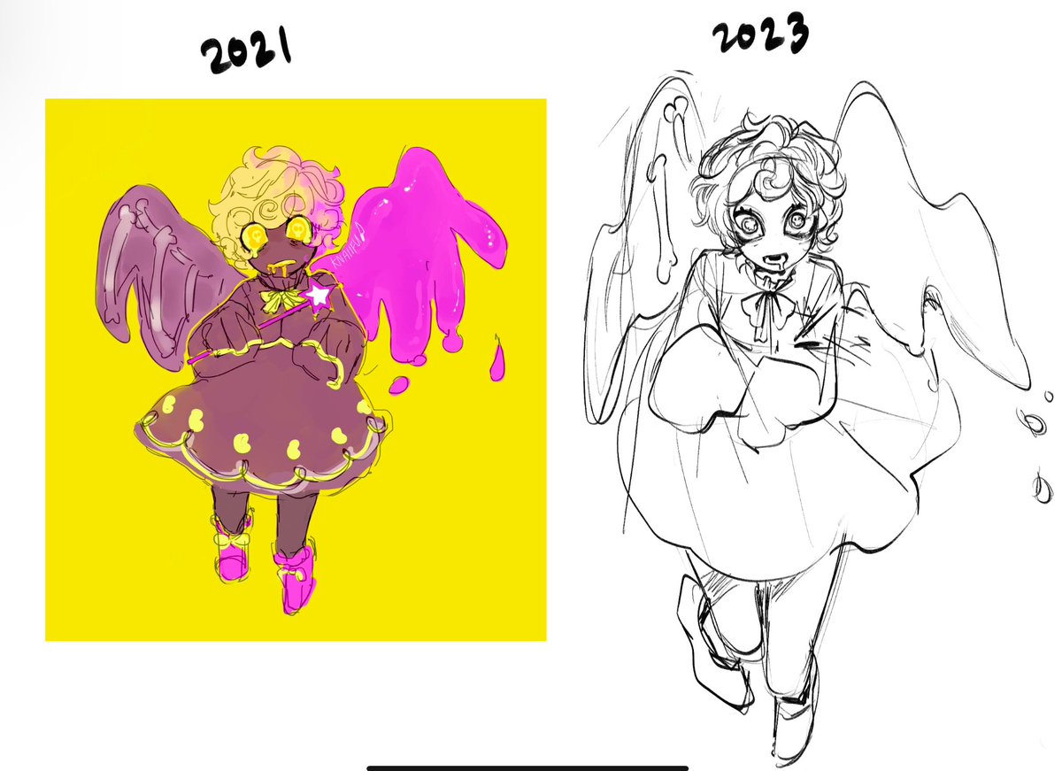 i found a redraw of a redraw so i decided to redraw it 🦝 