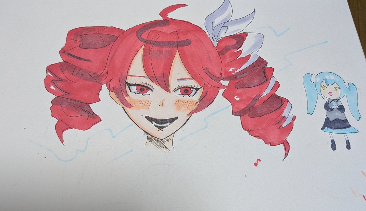 #重音テト 
#絵描きさんと繋がりたい
#絵師さんとつながりたい 
所々ミスったけどなんとか完成まで持ってこれた😭🫶🏻