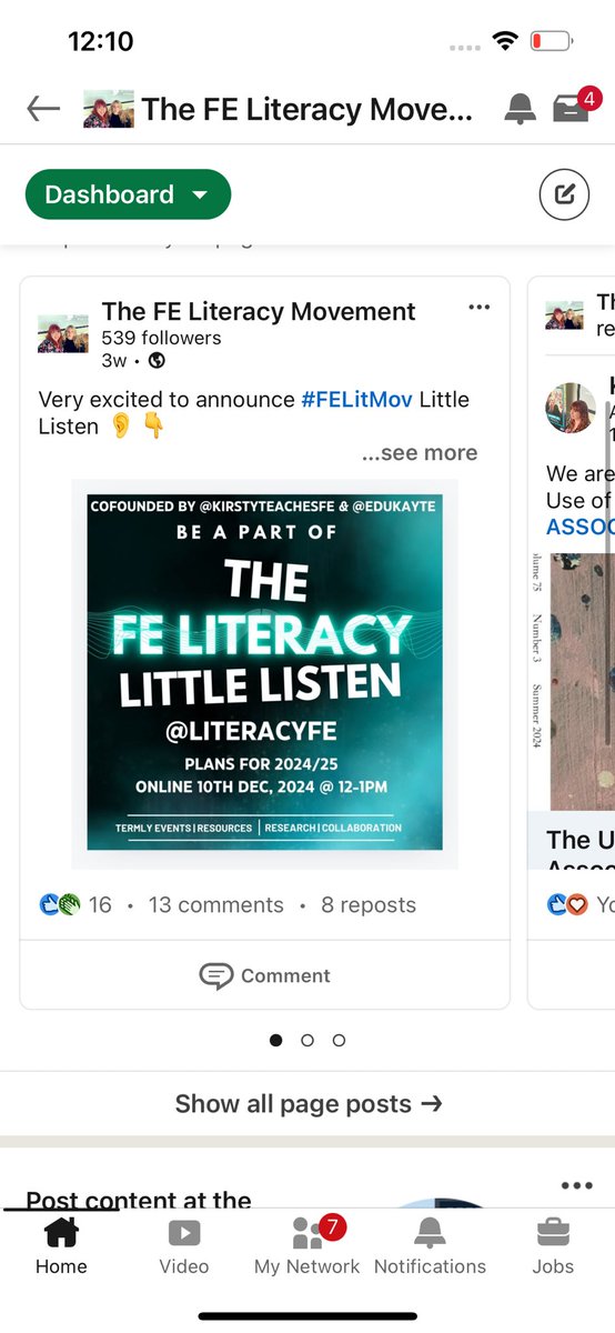 The FE Literacy Movement tweet media