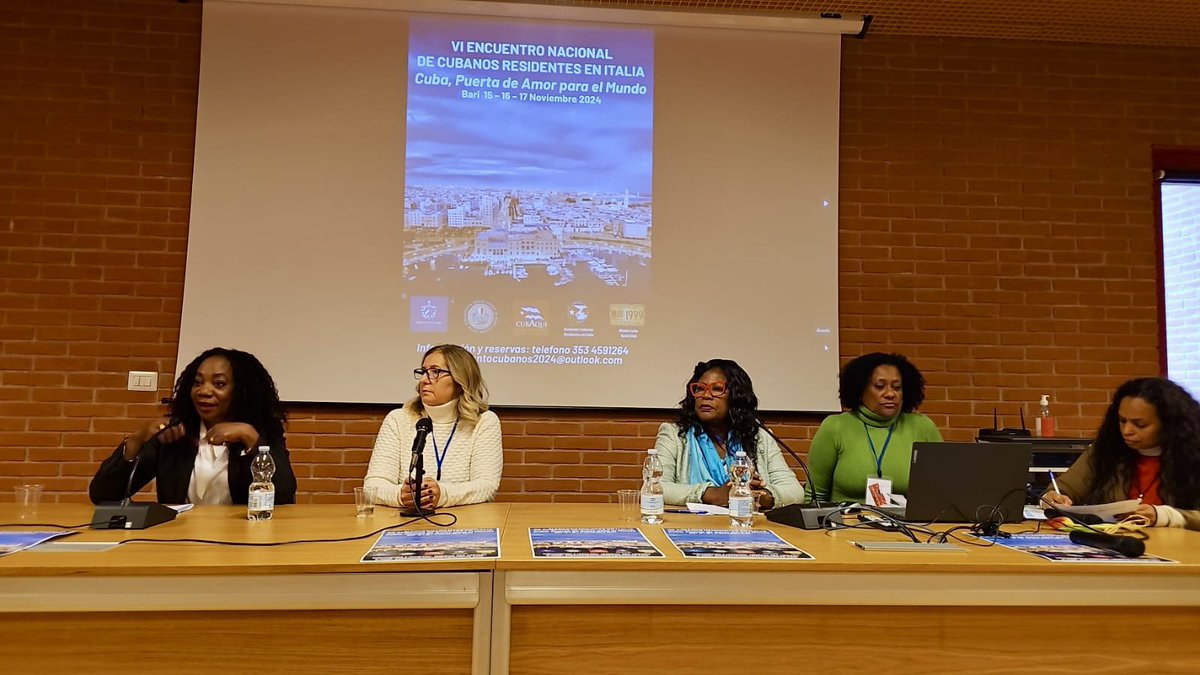 Inaugurazione del VI Incontro nazionale dei cubani residenti in #Italia 🇮🇹. Il programma include necessarie sessioni di dibattito sugli aggiornamenti delle misure migratorie e pratiche consolari. #Cuba 🇨🇺