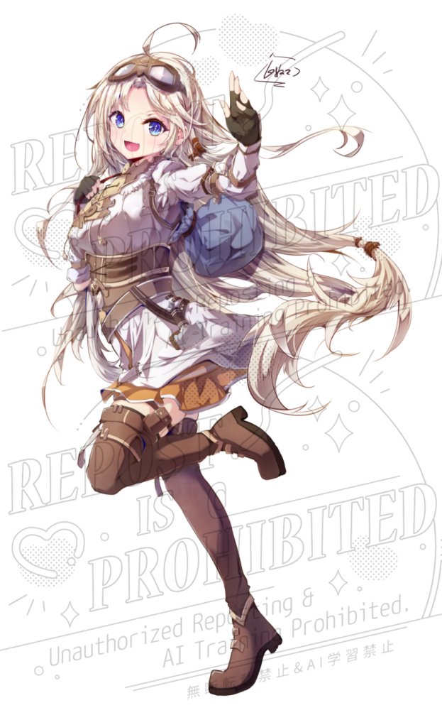 「V娘みちゃきが1万人に!ということでキービジュアル公開です!「ウォーターマークな」|白ぬこ@イラスト＆Live2D（8～9月納品です）のイラスト