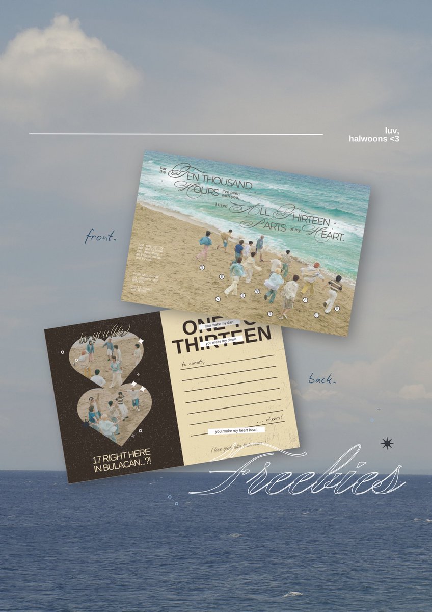 halwoons's tweet photo. ⋆⁺₊⋆ #SVT_RIGHT_HERE_IN_BULACAN : freebies ⭑ for day 2 goers !

from me and @fleurssants — to you ᡣ𐭩

꩜ .ᐟ  just approach us on d-day :D see you ! ( open for trades , dm us ) ⋆୨୧˚

tags ;
#SEVENTEEN_RIGHT_HERE_IN_BULACAN #SVT_RIGHT_HERE_WORLDTOUR ^^ https://t.co/lfFS64SD2Y
