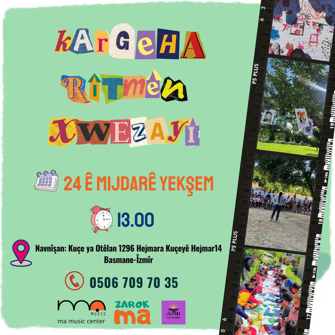 24’ê mehê saet 13.00’de em li benda we ne 🌸 
<a href="/mamusiccenter1/">ma music center</a>