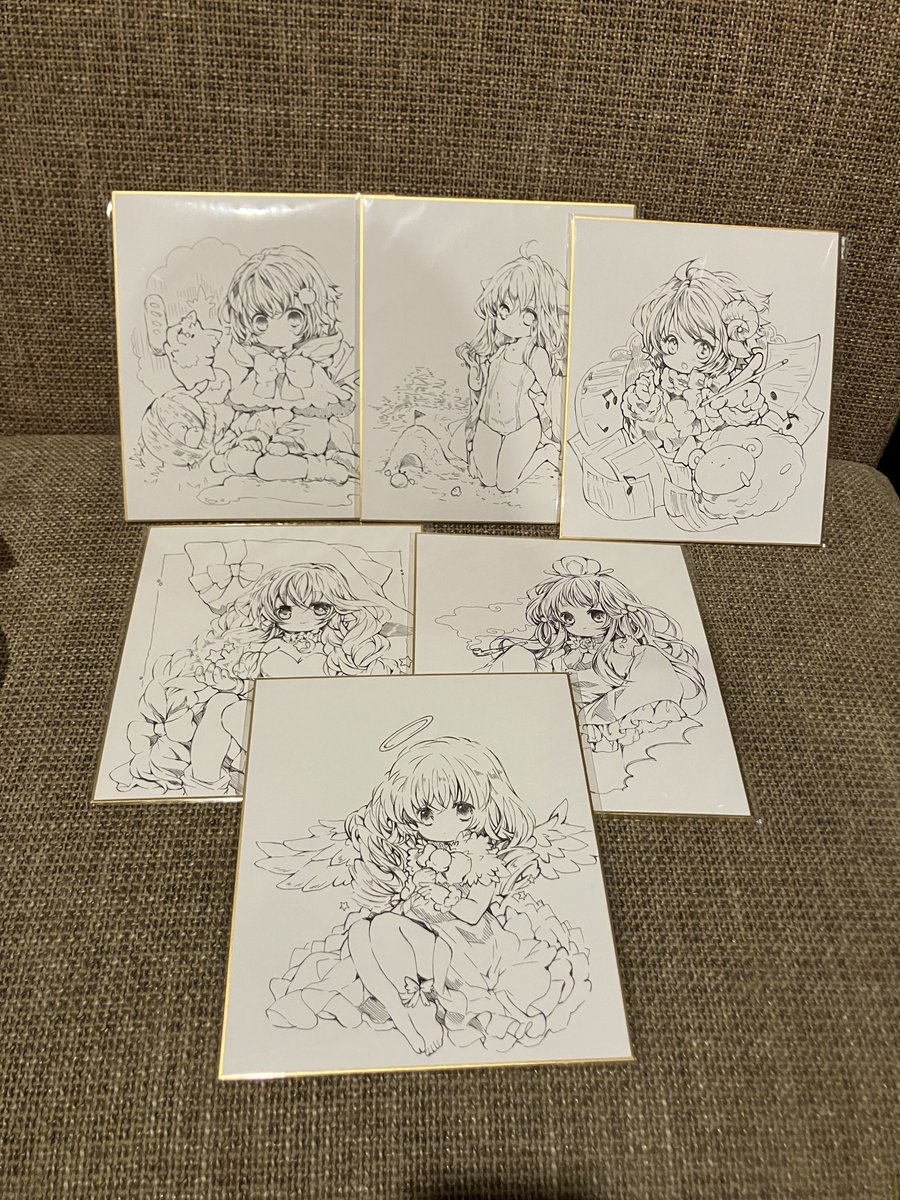 コミティアで頒布予定の色紙です。 