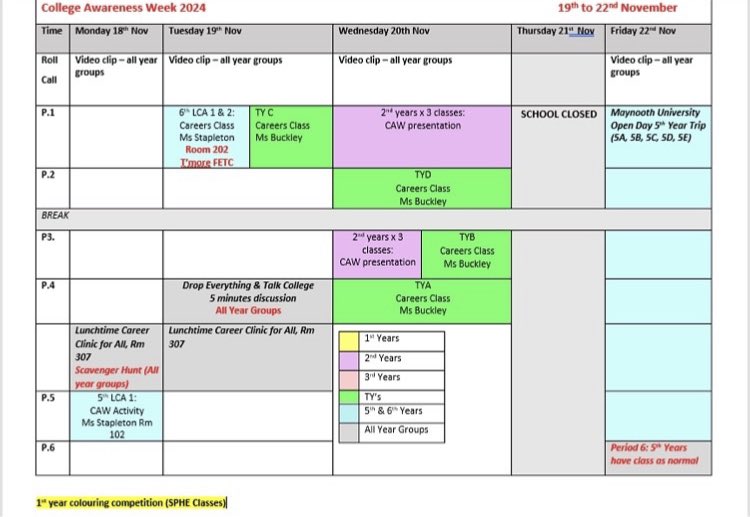 Monday kicks of #CollegeAwarenessWeek <a href="/OaklandsCC/">OaklandsCC</a> Check out our exciting agenda here to raise awareness amongst our students about the opportunities available to them for their future studies 📚