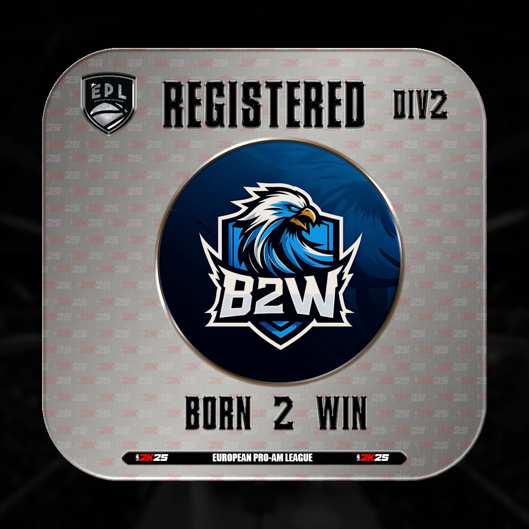 🏀[DIVISION 2]
Welcome <a href="/BornTwoWin2k/">BornTwoWin</a> to the EPL - Starz League!⭐

🇫🇷𝗥𝗼𝘀𝘁𝗲𝗿:
@Meri06265355
<a href="/A2rCampa/">Campa</a>
@Juuxw__
<a href="/JackFuego0_/">JackFuego</a>
<a href="/SP0KYII_/">Alex 🇮🇹</a>
<a href="/ChicoKhey/">¥</a>

#RiseAndBall #EPL🏀
