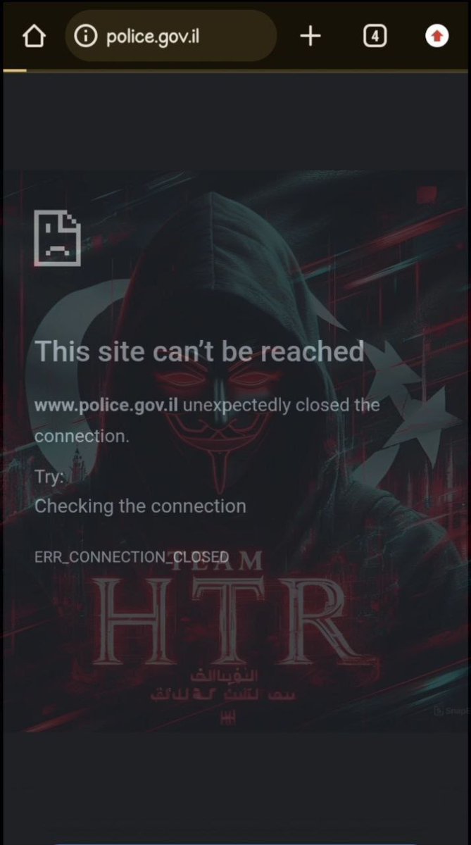 PPHM_HackerNews's tweet image. Israel Police website is down by TEAM HTR!

موقع شرطة إسرائيل هو أسفل من قبل فريق هتر!

check-host.net/check-report/1…

#Israel_War_On_Civilians #ceasefireInGazaNOW #cybersecurite