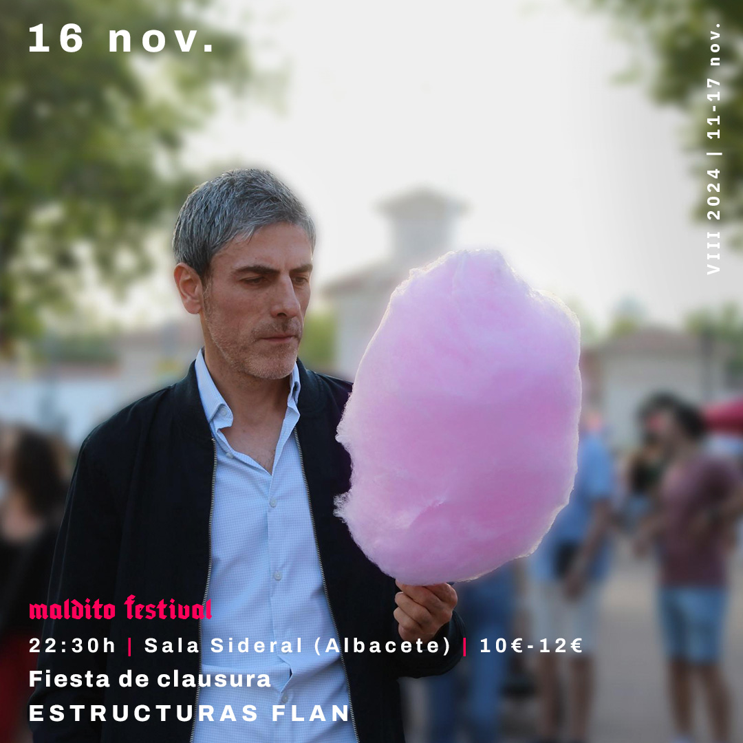 Fiesta de Clausura en dos actos del Maldito Festival de Videopoesía: Primera Parte – Estructuras Flan presenta su álbum debut.
Segunda Parte – Electrónica y Visuales con DJ Nonaino Danzze y DJ Bolin
conciertosalbacete.blogspot.com/2024/11/fiesta… #Albacete #conciertosAlbacete