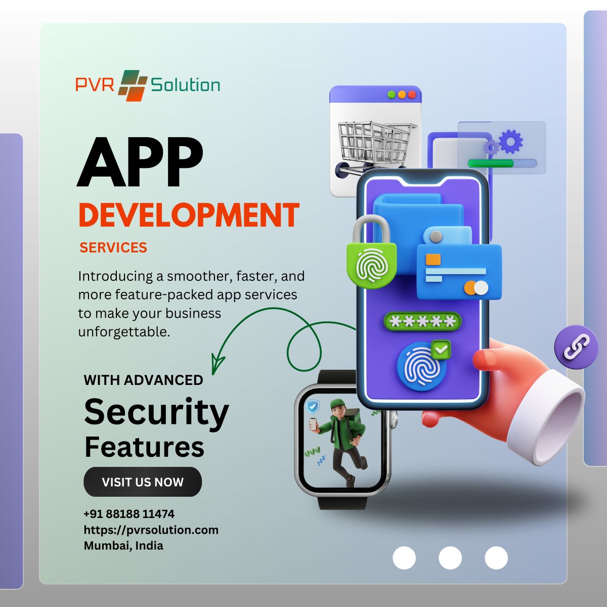 pvrsolution's tweet image. Upgrade your company with a state-of-the-art app!  

To protect your data, our app development services include cutting-edge security measures. Our specialty is developing apps that are seamless, quick, feature-rich, and memorable. 

#tech, #startup, #innovation, #mobileapps