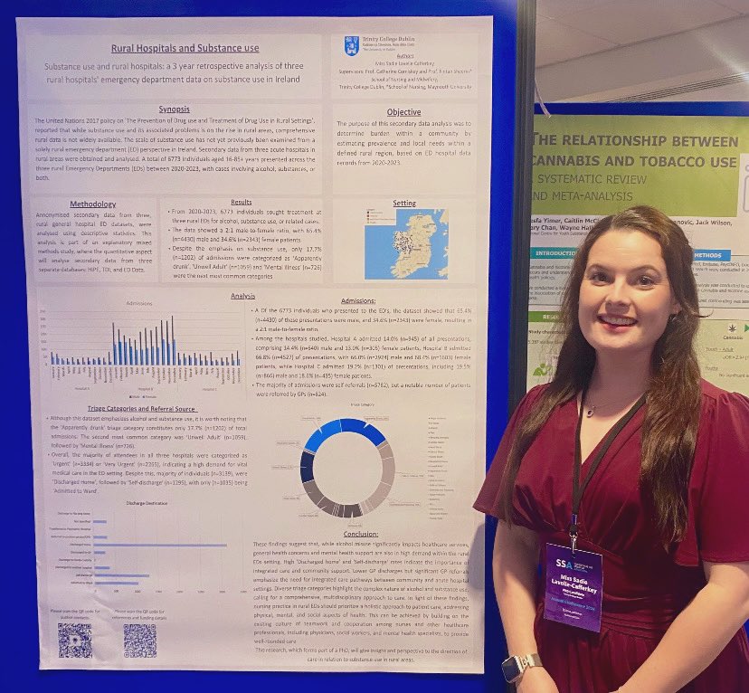 Sadie Lavelle Cafferkey (@sadielc168) on Twitter photo Always such an amazing conference <a href="/SSA_Addiction/">Society for the Study of Addiction</a> ! Thank you for the opportunity to showcase some of my PhD work on substance use in rural settings 🙌🏻 can’t wait for next year already! #rural #addiction #nurse Always such an amazing conference <a href="/SSA_Addiction/">Society for the Study of Addiction</a> ! Thank you for the opportunity to showcase some of my PhD work on substance use in rural settings 🙌🏻 can’t wait for next year already! #rural #addiction #nurse