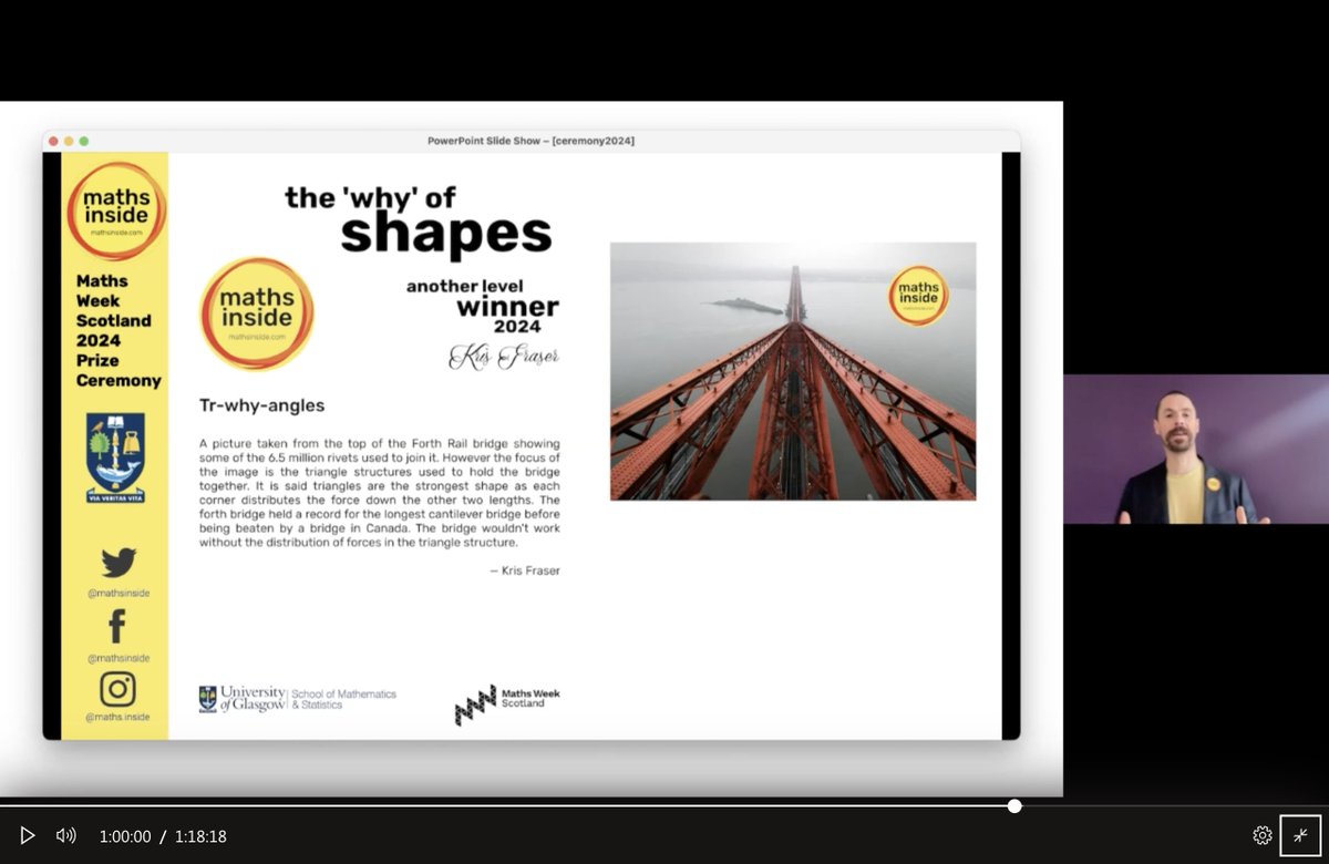 mathsinside's tweet image. *Tr-why-angles* – Kris Fraser  

Another LevelLevel Winner 📸🏆🎉

#mathsinside: see different, make connections, celebrate!🎈

#mathsinsideWild #mathsinsideShapes #maths #PhotoContest #MathsWeekScot

@UofGlasgow
@UofGMaths_Stats
@mathsweekscot
@tentivetodetail
