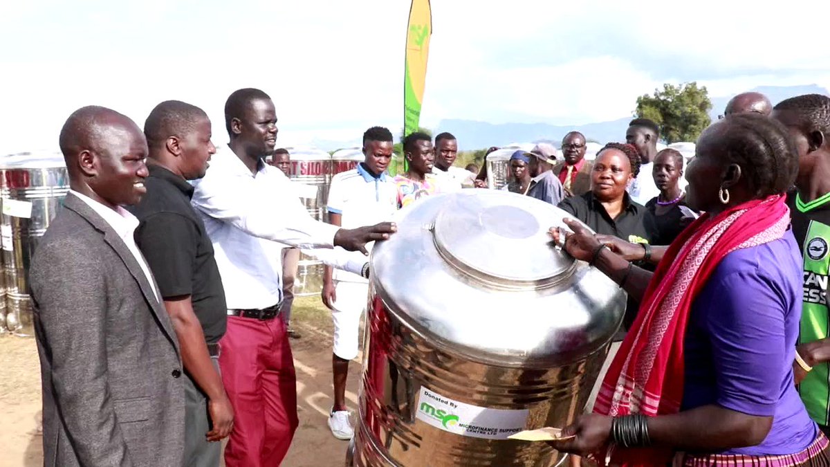 MSCuganda's tweet photo. The Naturum Sub-county community in Nakapiripirit District received 80 silos to enhance food security and economic resilience. Supported by @MSCuganda  in partnership with the area Leadership, 59 VSLAs, representing over 1,770 members, will directly benefit. These silos aim to strengthen agriculture and cattle keeping, vital pillars of the local economy, while indirectly supporting the wider community in Karamoja.
@HonKyeyune @MatiaK5 @JustineLumumba @NRMOnline @OPMUganda @GCICUganda