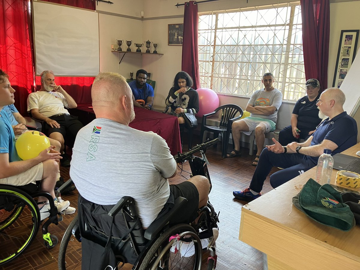 Para Archery Coach Southern Africa Training Camp Durban RSA - starting with a  camp for local coaches and archers with a disability. Introduction session underway! 
#worldarcheryafrica <a href="/archerygb/">Archery GB</a> GB  <a href="/uk_sport/">UK Sport</a> <a href="/worldarchery/">World Archery</a> #SANAA