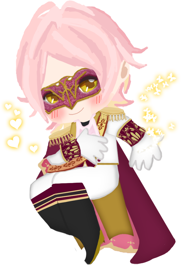 BethDraconic's tweet photo. "Take my hand, and I will show you a world of magic."

Prolly my last entry. Struggled because I felt dizzy while drawing. Hope I have a chance!
🩷ILU my sparkly masked prince🩵
If u cant tell he has a hand over his heart!

#CoD_Mini_Design2 
#CourtofDarkness https://t.co/uAeIpvOG9t