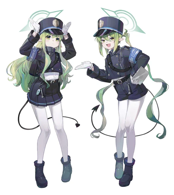 #shupogaki #シュポガキ #ブルアカ 12서코 아크릴 스탠드용으로 리터치한 타치바나 노조미 &amp; 타치바나 히카리입니다  