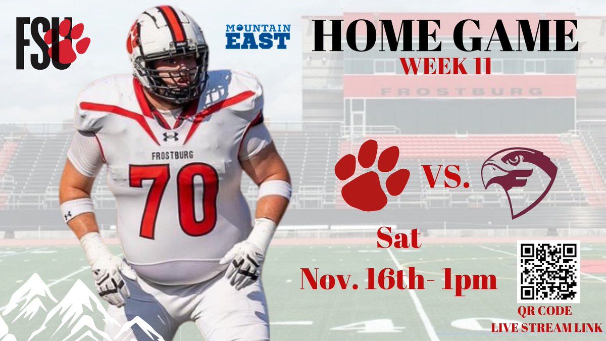 Catch the live stream for our Sr Day game. 🔴⚫️🏔️🏈 #Earnit