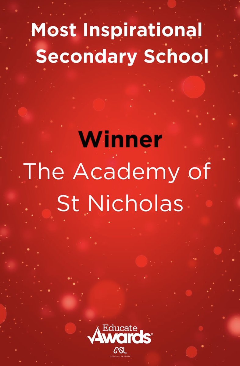 AcademyStNics's tweet photo. Wow! We couldn't be any prouder! Bringing home two awards last night @EducateAwards 👏🏻 👏🏻 👏🏻 A huge thank you to all our staff and students who work together to make our Academy what it is! https://t.co/YG2N1Y3HPx