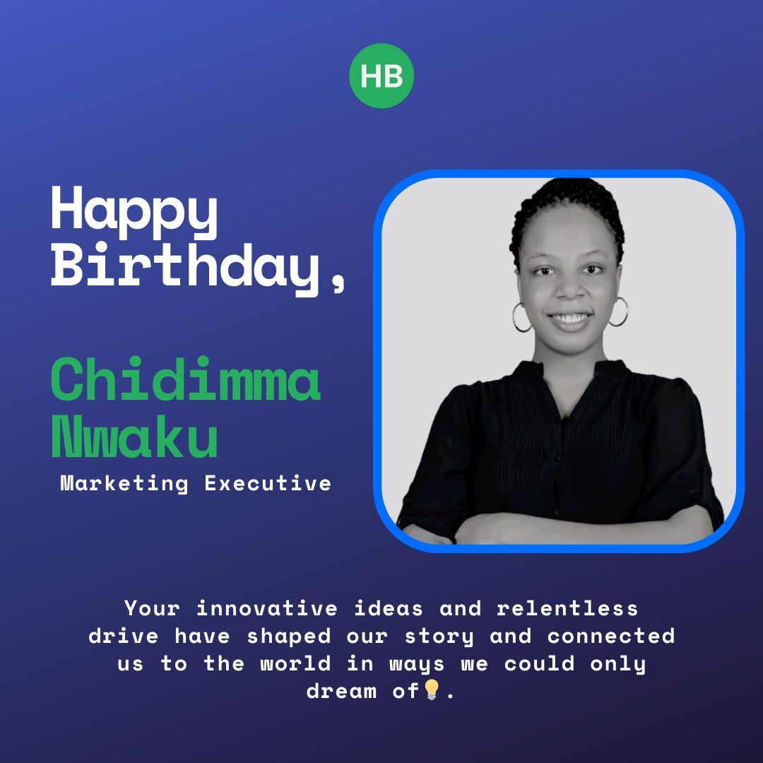 TheHackbio's tweet image. 🎉 Happy Birthday to our amazing Marketing Executive, Chidimma Nwaku! 🎂

Your brilliance &amp;amp; passion light up HackBio every day. Here&apos;s to a year filled with joy, success &amp;amp; boundless opportunities. 🌟💡

Drop your love for Chidimma below! ❤️👇 #HappyBirthday #HackBio
