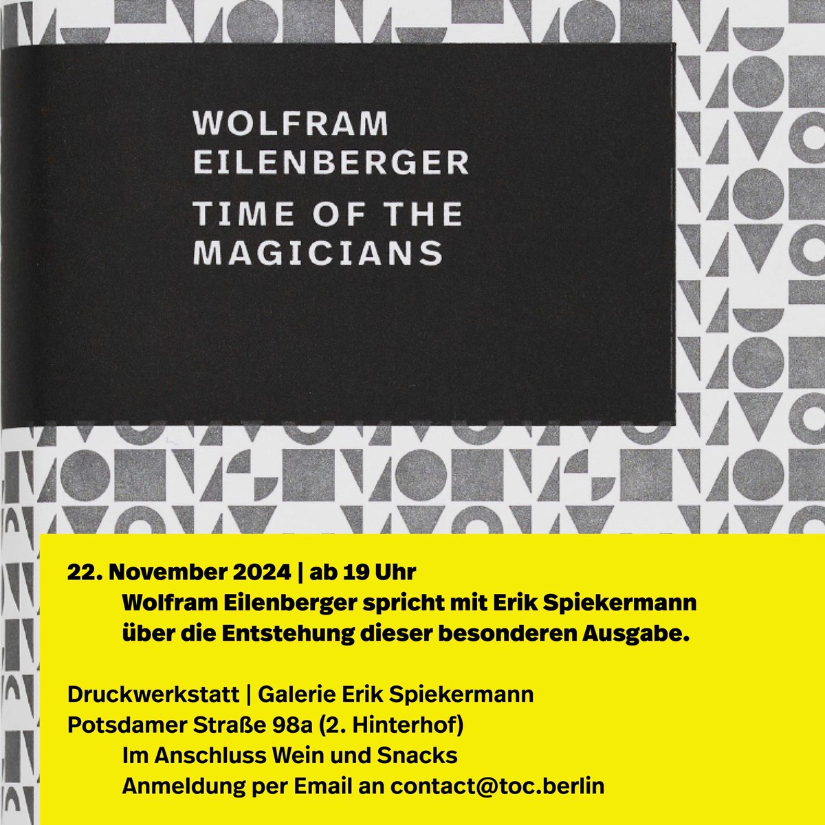 Das etwas andere Werkstattgespräch.
Im Gespräch mit Design-Papst Erik Spiekermann über die am schönsten gestaltete Buchreihe des Planeten.
Herzliche Einladung - nächsten Freitag in Berlin: