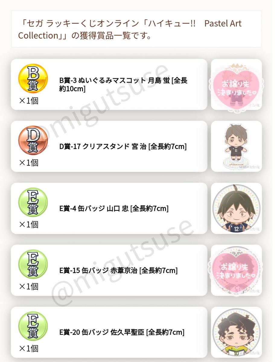 セガラッキーくじ 生々しい B賞 ぬいぐるみマスコット 宮治 売買 セガラッキーくじ 生々しい B賞 ぬいぐるみマスコット 宮治 売買