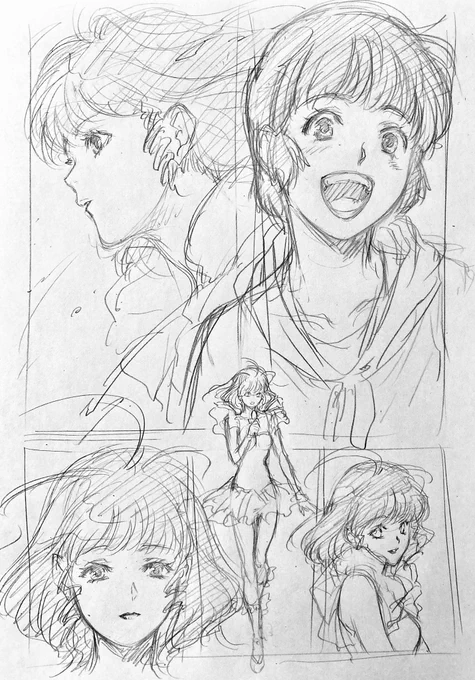 ラフ描き、クリィミーマミ

自分の絵柄に近い感じで描くとこんな感じか…。
身長伸びて手足長くなる…😅 
