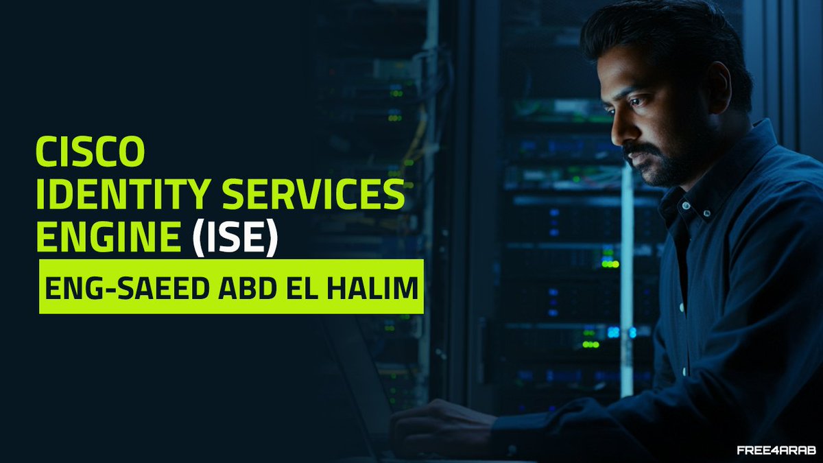 Free4arab1's tweet image. شرح بالعربي لــ Cisco Identity Services Engine (ISE)

لينك الشرح free4arab.net/courses/cisco-…

المحاضر : المهندس سعيد عبدالحليم

free4arab.net/instructor/sae…

#Free4arab #Cisco #CiscoISE