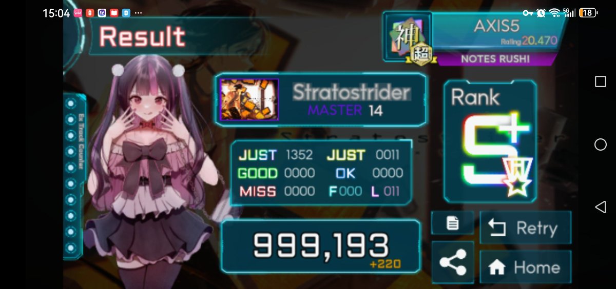 AXIS5Hacker's tweet photo. #TAKUMI_Cubic
I'm back
Statrostrider RVG15+ is too insane, and the MASTER diff looks like a fake 14.0
I died 6 times trying to unlock it. All in the "death crosshand" part.

Btw I've updated the difficulty constant table pinned on my profile. https://t.co/X740busomT