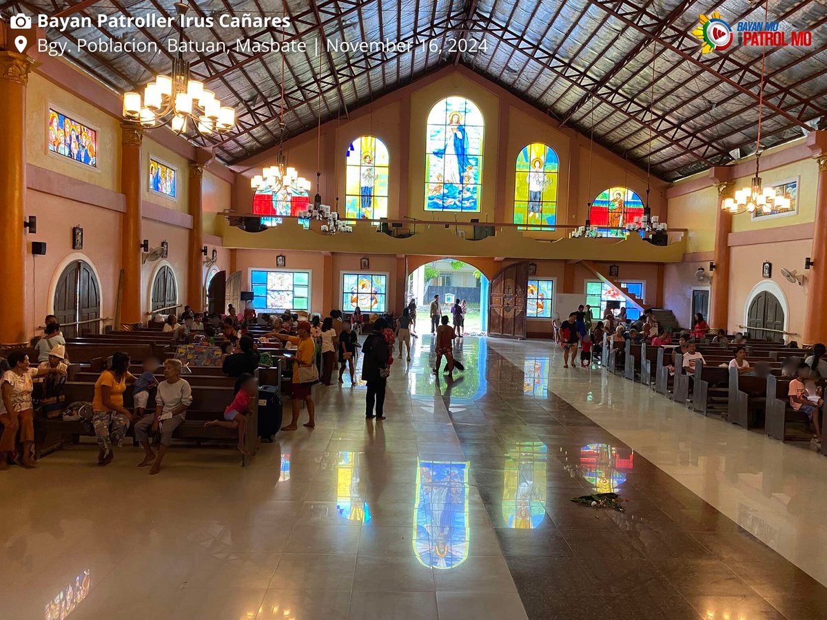 bayanmo's tweet image. Nagsisilbing evacuation center ng mahigit sa 120 indibidwal ang Immaculate Conception Parish sa Bgy. Poblacion, Batuan, #Masbate dahil sa banta ng Bagyong #PepitoPH.

#Bagyo