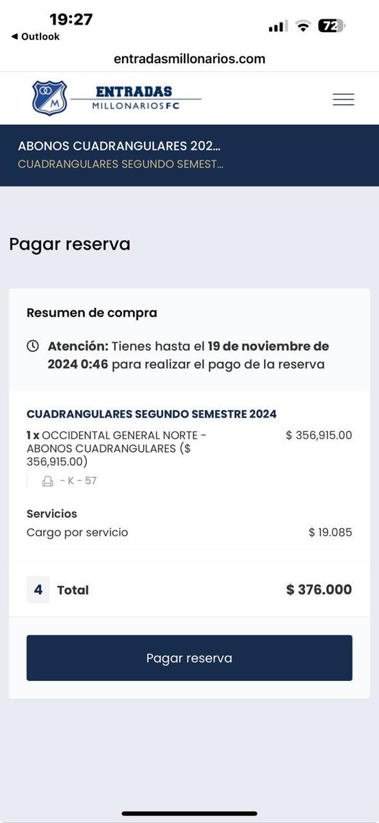 Flynriden14's tweet photo. @MillosFCoficial Señores @MillosFCoficial @EmbajadorDorado porque dicen que al medios día del día lunes si en mi correo ENVIADO por ustedes mismos dice que tengo plazo hasta el día lunes a las 22:09 , el de mi novia al día siguiente. #Millonarios #millonariosfc #millonariosfc💙 #millos #millosfc https://t.co/K6Jte3w4E0