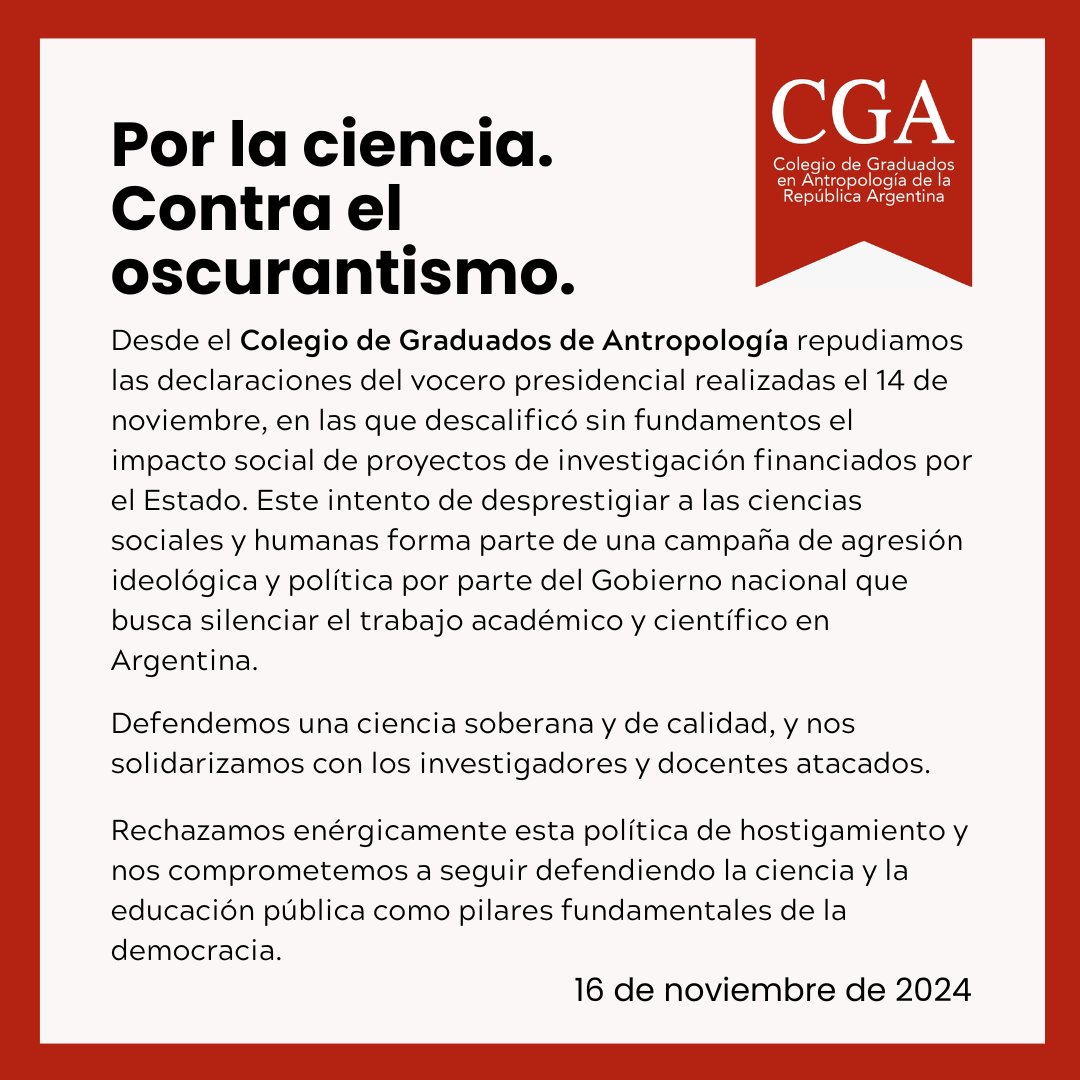 Colegio de Graduados en Antropología tweet media