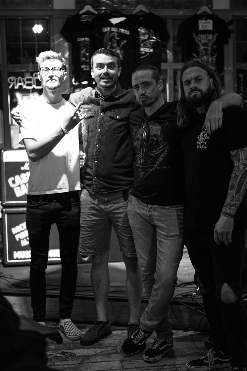 ITS A SOUTHERN ROCK N ROLL BONANZA! 🎉⚡️

Bournemouth Doors open 7pm 

Tomorrow - London - Doors 7:30pm!

Matt couldn’t be in this photo because, and I quote, “I best put some slacks on” 

LETS DO THIS ROCK N ROLLERS ⚡️

<a href="/SKAM_UK/">SKAM</a> 🖤