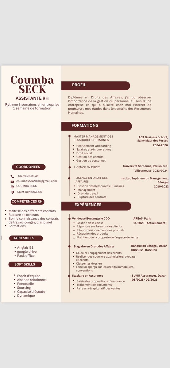 Coucou, 
Elle cherche une alternance et elle est bientot à sa deadline. Elle porte le voile et cherche en idf. Vous pouvez rt svp? ✨