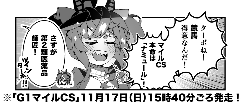 ターボ競馬「マイルCS"予想"」
#ウマ娘 #ナミュール 