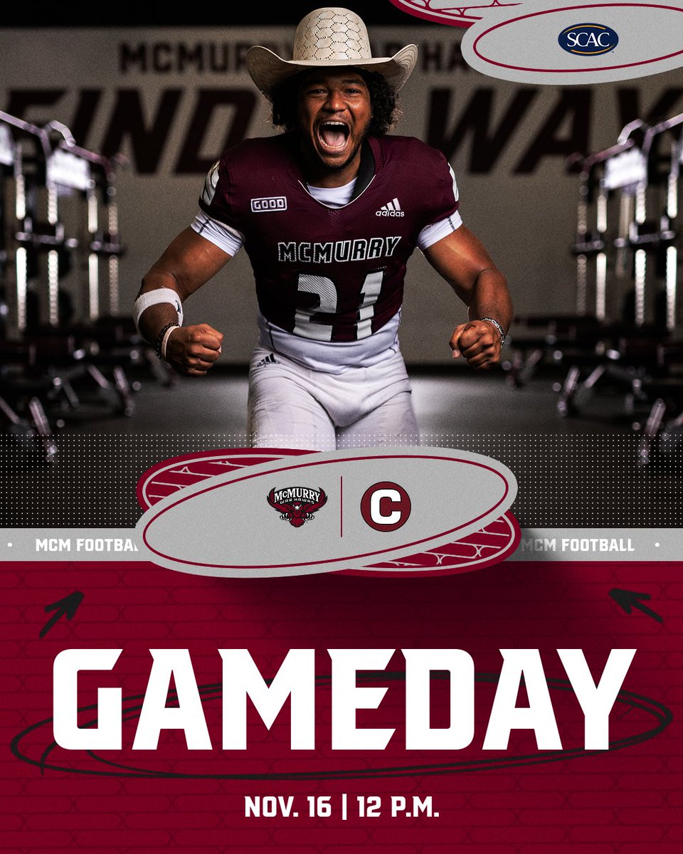 It's game day!! McMurry hosts Centenary College for a chance to earn a share of the Conference Title.
📍Willford Moore Stadium
🕰️12:00 p.m.
📽️tinyurl.com/2rwvkdj7
📋tinyurl.com/3u8yuv8h