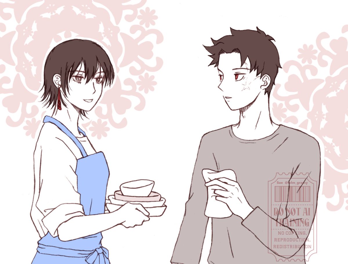 同居中チヒ緋🛖
Chihiro and Hiyuki are living together.
#BachiArt #Chiyuki 