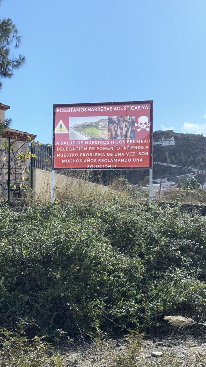 m97vc's tweet photo. @ppandaluz @JuanMa_Moreno @arepullomilla Desde @LimonardCartama queremos responsabilidad con el cumplimiento de las leyes que regulan la contaminación acústica concretamente en sus autovías (A-357), pero debido a su guerra de partidos salimos perdiendo el pueblo. #barrerasacústicasya https://t.co/v2iD1jm5Da