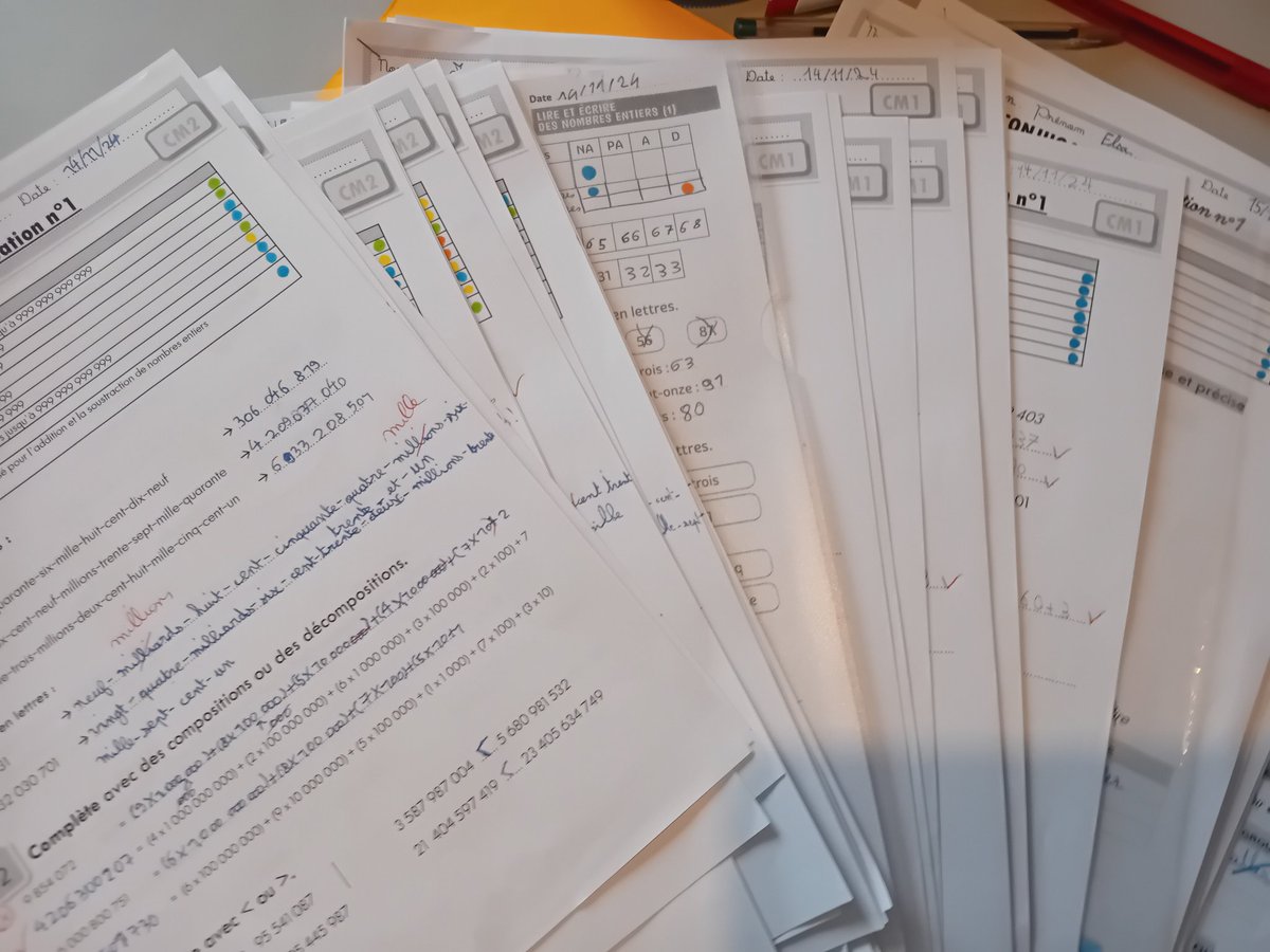 43 évaluations corrigées ce matin, avec 2 ou 3 pages chacune. <a href="/NicolasSarkozy/">Nicolas Sarkozy</a> #24hsemaine