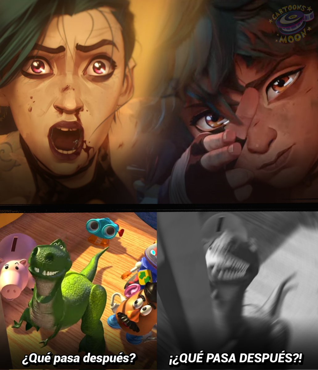 CartoonsOTMoon's tweet photo. Tremendo el final del segundo acto de Arcane https://t.co/BCXhOgKVzk
