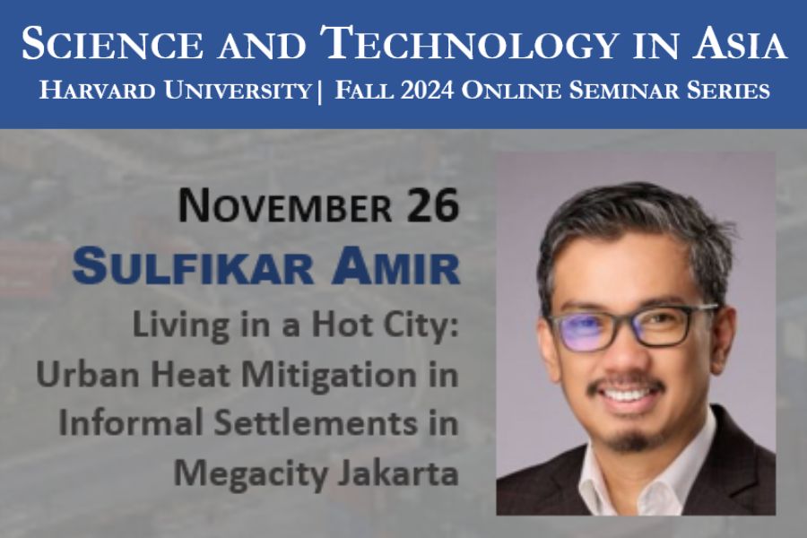 Join <a href="/HarvardAsia/">Harvard University Asia Center</a> for a talk by <a href="/SulfikarAmirPhD/">Sulfikar Amir, PhD.</a>, Associate Professor of Science, Technology, and Society at Nanyang Technological University. 

November 26, 2024 | 10:30 AM - 11:45 AM ET

Zoom RSVP: buff.ly/3YLq7hA 
More info: buff.ly/3ANp8p9