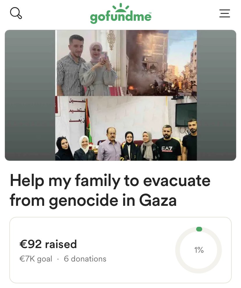 du3a_taluli's tweet photo. If everyone donated €5 or €10, we would reach our goal and we get able to escape war and get medical care for my family 💔

Don’t forget that your help is counts  to save our lives 🙏

Please SHARE and DONATE if you can 🙏
💔 Not much left 🙏🍉

https://t.co/6K11UGMPn2 https://t.co/ejCI8KFDIM